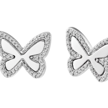 Sterling Silver Earrings White Cubic Zirconia (E303172WCZSL925)