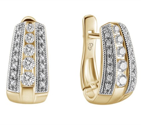 10KYW Earrings Diamond (E303455DIA10KYW)