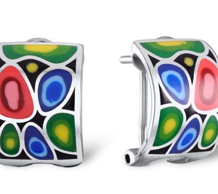 Sterling Silver Earrings Enamel (E303597ENA2SL925)