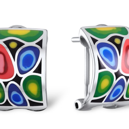 Sterling Silver Earrings Enamel (E303597ENA2SL925)