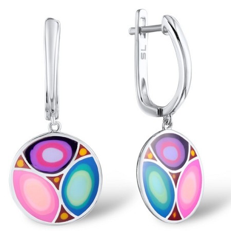 Sterling Silver Earrings Enamel (E303610ENA2SL925)