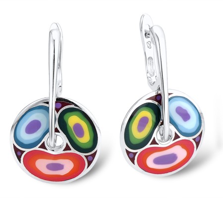 Sterling Silver Earrings Enamel (E303611ENA4SL925)