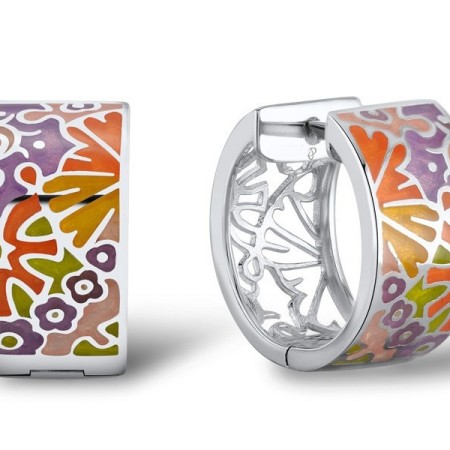 Sterling Silver Earrings Enamel (E303893ENM1SL925)