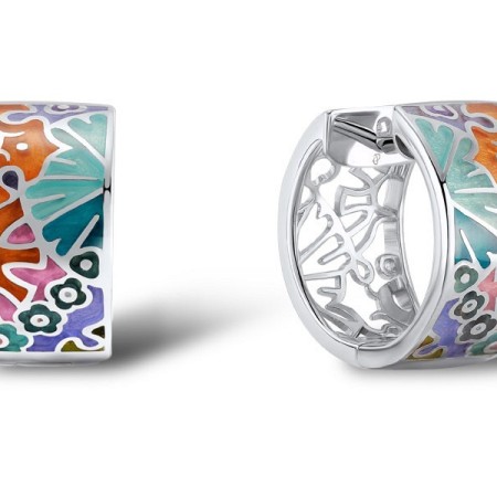 Sterling Silver Earrings Enamel (E303893ENMSL925)