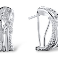 Sterling Silver Earrings White Cubic Zirconia (E303940WCZSL925)