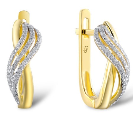 14KYW Earrings Diamond (E303968DIA14KYW)