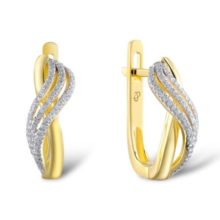 14KYW Earrings Diamond (E303968DIA14KYW)