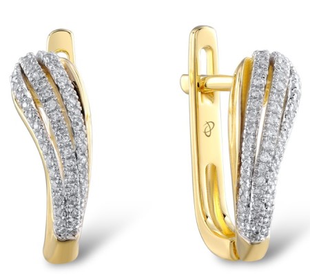 14KYW Earrings Diamond (E303971DIA14KYW)