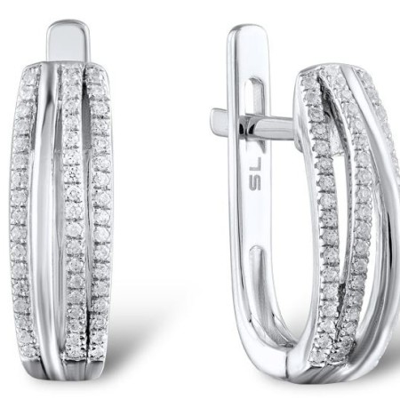 14KW Earrings Diamond (E303975DIA14KW)