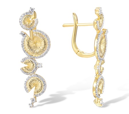 14KYW Earrings Diamond (E303991DIA14KYW)