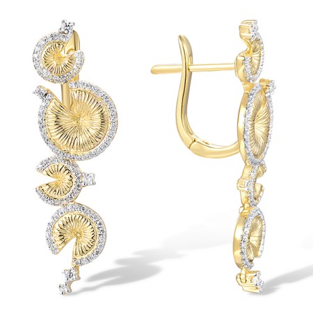 14KYW Earrings Diamond (E303991DIA14KYW)