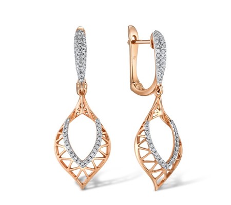 14KRW Earrings Diamond (E303995DIA14KRW)