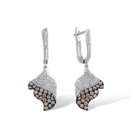 14KWB Earrings Diamond,Brown Diamond (E304143BRW14KWB)