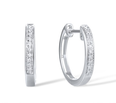 14KW Earrings Diamond (E304205DIA14KW)