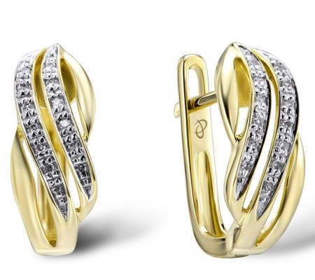 14KYW Earrings Diamond (E304207DIA14KYW)