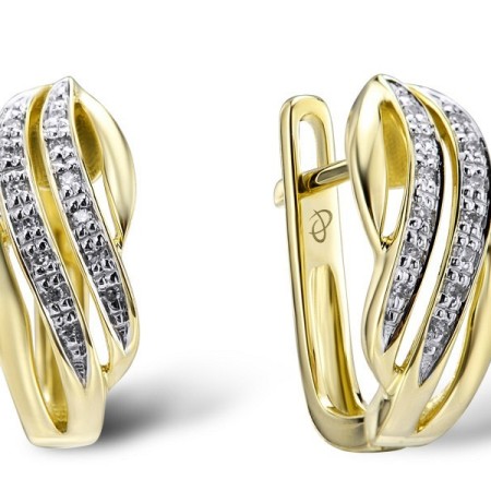 14KYW Earrings Diamond (E304207DIA14KYW)