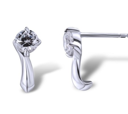 Sterling Silver Earrings White Cubic Zirconia (E304209WCZSL925)