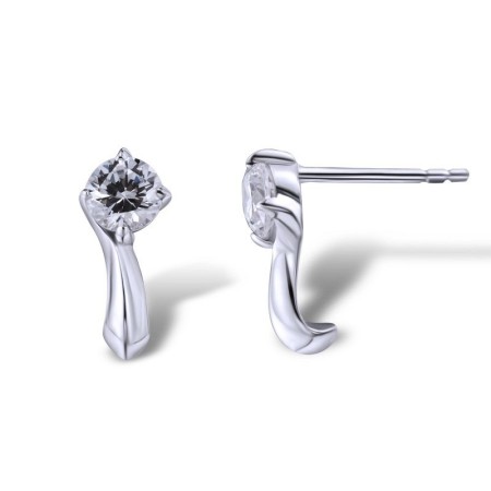 Sterling Silver Earrings White Cubic Zirconia (E304209WCZSL925)
