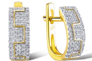 14KYW Earrings Diamond （E304251DIA14KYW）