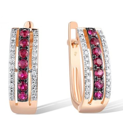 14KRWB Earrings  (E304253RUY14KRWB)