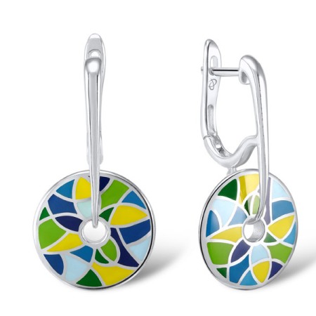 Sterling Silver Earrings Enamel (E304259ENA1SL925)
