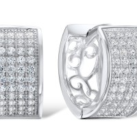 Sterling Silver Earrings White Cubic Zirconia (E304326WCZSL925)