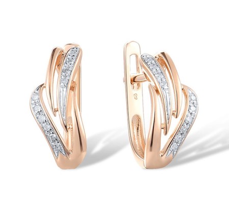 14KRW Earrings Diamond (E304365DIA14KRW)