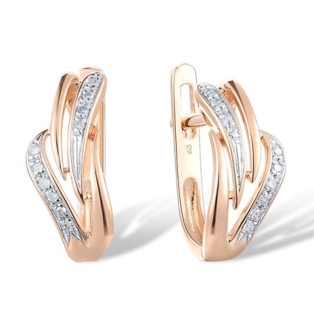 14KRW Earrings Diamond (E304365DIA14KRW)