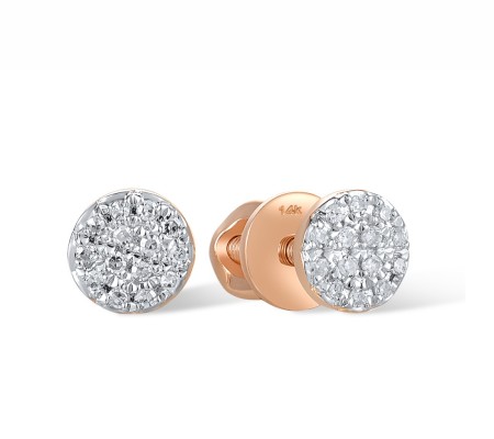 14KRW Earrings Diamond (E304374DIA14KRW-SR)