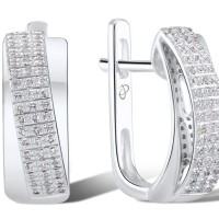 14KW Earrings Diamond (E304376ADIA14KW)