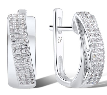 14KW Earrings Diamond (E304376ADIA14KW)