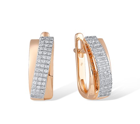 14KRW Earrings Diamond (E304376DIA14KRW)