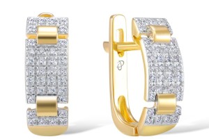 14KYW Earrings Diamond (E304377DIA14KYW)