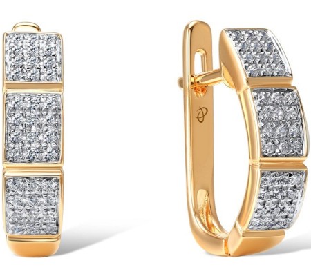 14KRW Earrings Diamond (E304378DIA14KRW)