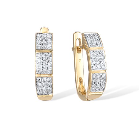 14KYW Earrings Diamond (E304378DIA14KYW)