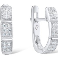 Sterling Silver Earrings White Cubic Zirconia (E304379SWCZSL925)