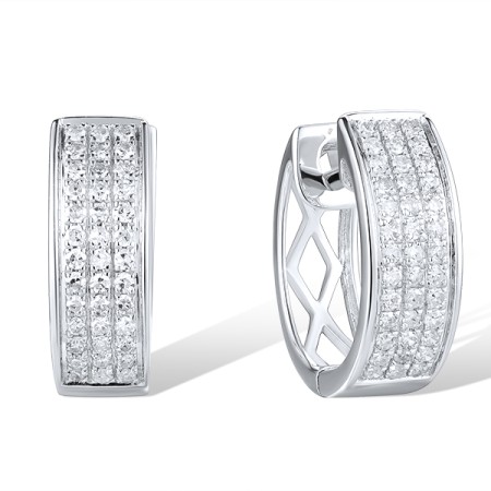 14KW Earrings Diamond (E304385DIA14KW)