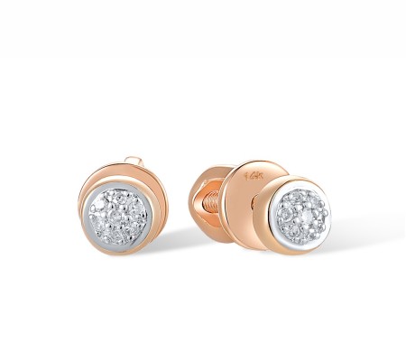 14KRW Earrings Diamond (E304394DIA14KRW-SR)