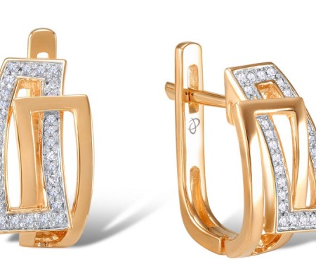 14KRW Earrings Diamond (E304396DIA14KRW)