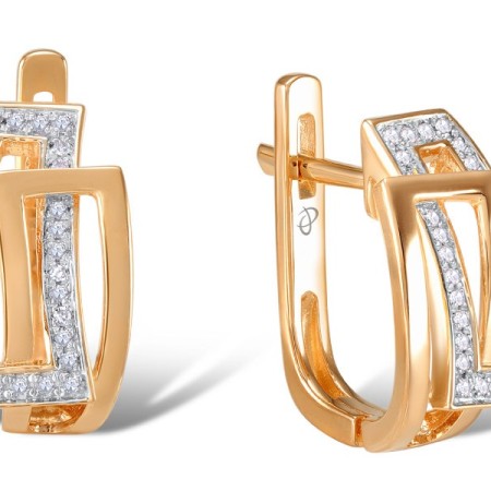 14KRW Earrings Diamond (E304396DIA14KRW)