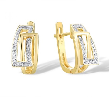 14KYW Earrings Diamond (E304396DIA14KYW)