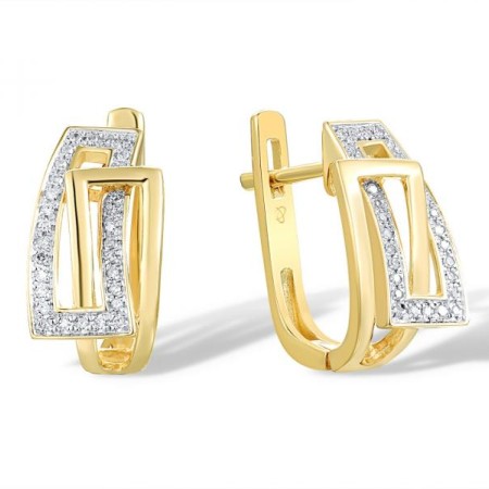 14KYW Earrings Diamond (E304396DIA14KYW)
