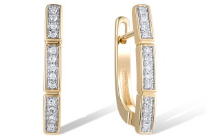 14KYW Earrings Diamond (E304405DIA14KYW)