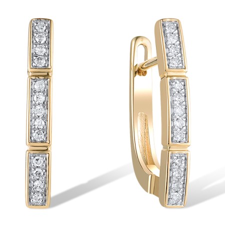 14KYW Earrings Diamond (E304405DIA14KYW)