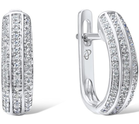 14KW Earrings Diamond (E304417DIA14KW)