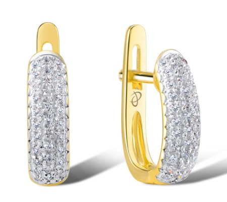 14KYW Earrings Diamond (E304422DIA14KYW)