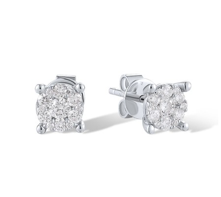 14KW Earrings Diamond (E304424DIA14KW)