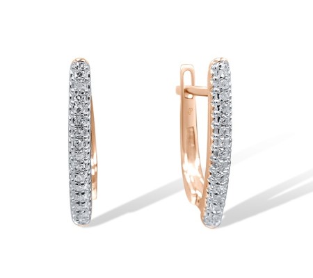 14KRW Earrings  (E304427DIA14KRW)