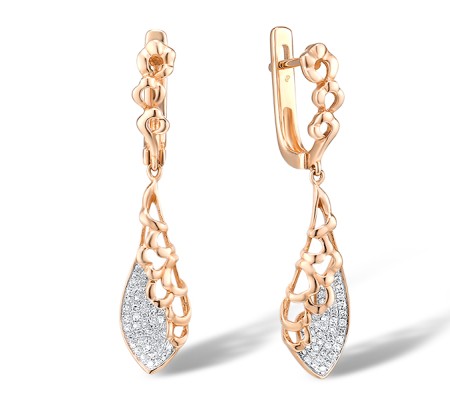 14KRW Earrings Diamond (E304564DIA14KRW)