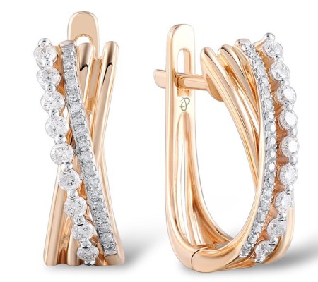 14KRW Earrings Diamond (E304797DIA14KRW)
